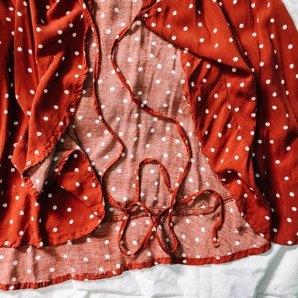 Polka Dot Wrap Dress - Picture 4 of 4